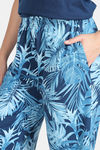 Zivame Indigo Wild Knit Poly Pyjama Set - Moonlight Ocean — thumbnail 6